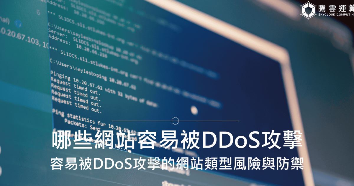 哪些網站或系統容易被DDoS攻擊？容易被DDoS攻擊的網站類型風險與防禦｜Skycloud