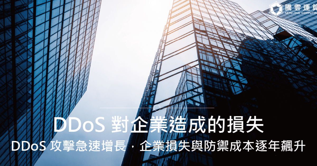 DDoS 對企業造成的損失|DDoS 攻擊急速增長,企業損失與防禦成本逐年飆升|Skycloud